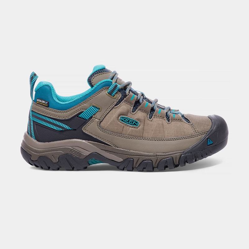 Keen Targhee Exp Waterproof Womens Hiking Shoes Blue Coral Online Sale (0378-SXKHU)